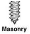CRL #3 Phillips Flat Head x 2-3/4' Masonry Screws Pack of 100 by CR Laurence