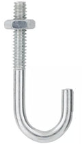 3/16' x 1-7/8', Zinc Plated Steel J Bolt with Hex Nut - Pack of (200)
