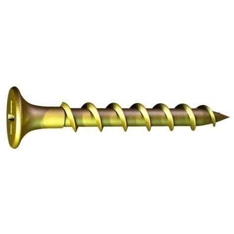 Grabber 500YZ #7 x 2 General Purpose Interior Wood Screws Coarse Thread with Yellow Zinc - 3500 per Box