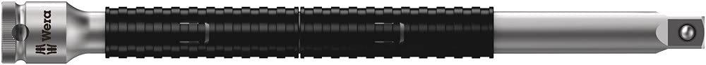 Wera 05004017001 8100 SA 7 Zyklop Metric Metal Ratchet Set with Push-Through Square, 28 Piece, 1/4' Drive