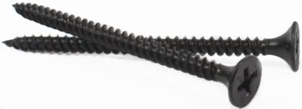 #6 x 1 1/4' Fine Drywall Screws/Phillips/Bugle Head/Steel/Black Phos / 8,000 Pc. Carton