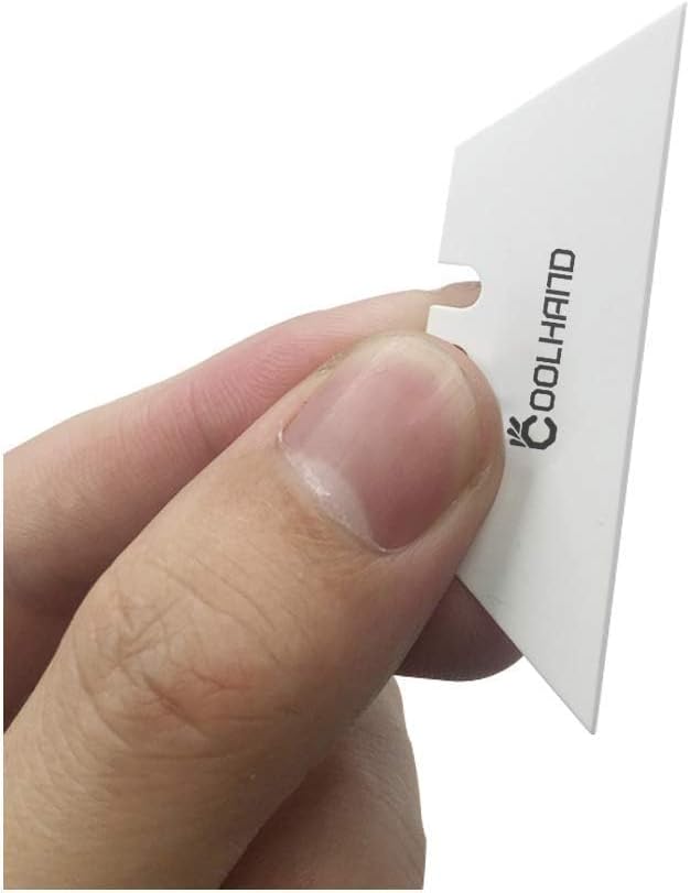 Cool Hand Zirconia Ceramic Utility Blade, Box Cutter Blade Knife, 90 Pcs per Pack, Stanley Knife Good Choice for Unwrapping Parcel Cutting Paper