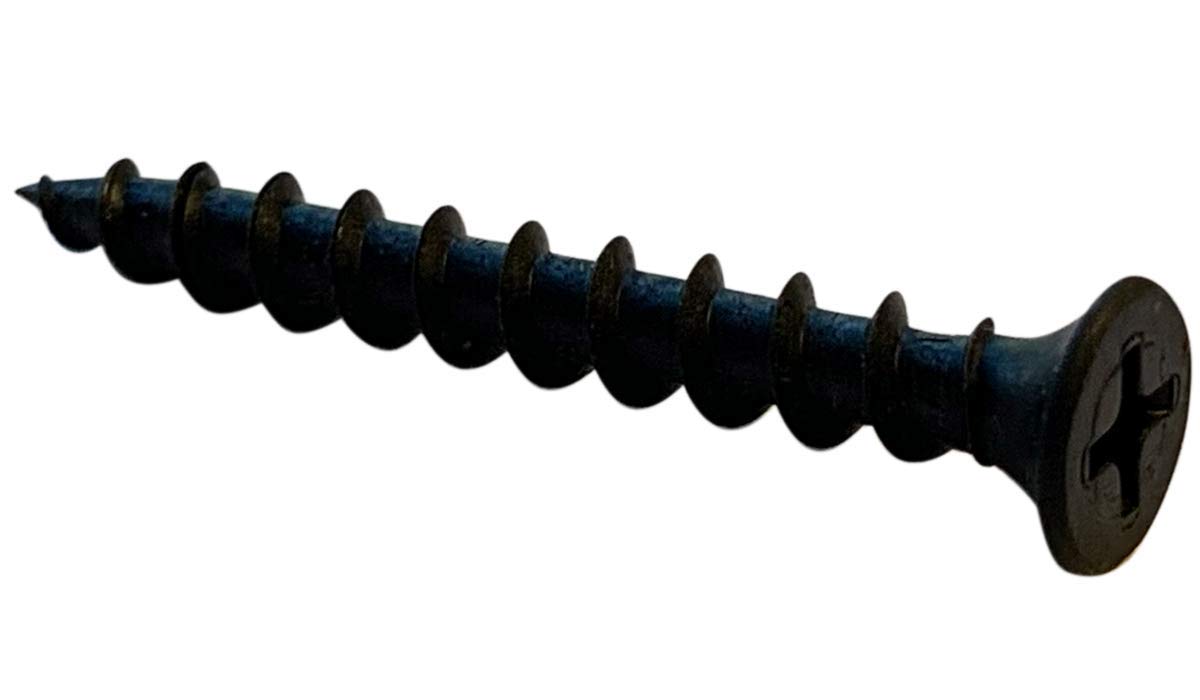 Small Parts 0822CPG #8 x 1-3/8' Phillips Bugle Head Coarse Thread Drywall Screw Black Phosphate Particle Board (Pack of 100)