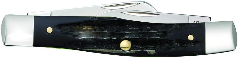 Case WR XX Pocket Knife Jigged Buffalo Horn Medium Stockman Item #65012 - (Bh3032 SS) - Length Closed: 3 5/8 Inches
