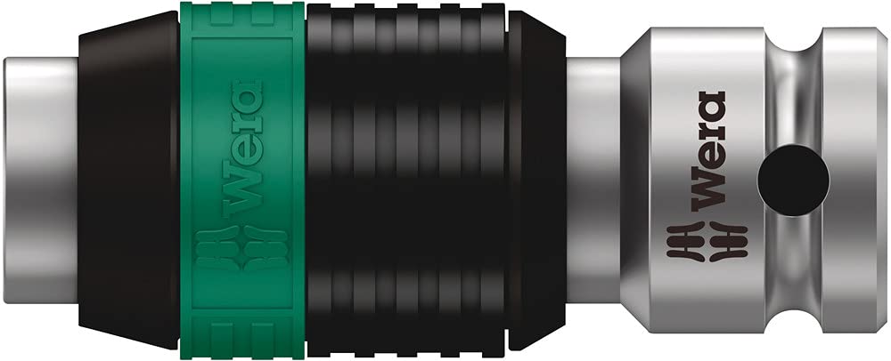 Wera 05004017001 8100 SA 7 Zyklop Metric Metal Ratchet Set with Push-Through Square, 28 Piece, 1/4' Drive
