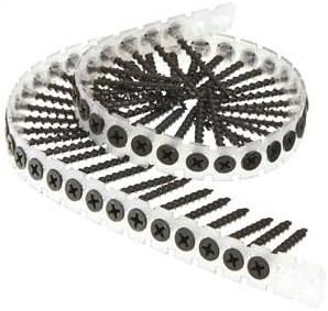 Senco Products ORGL75664 DuraSpin Collated Drywall Screw, NO 6 x 1-1/4 in, Steel, Gray Phosphate