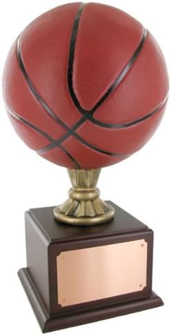 SHOP AWARDS AND GIFTS Customizable Championship Handpainted Basketball Trophy, Includes Personalization