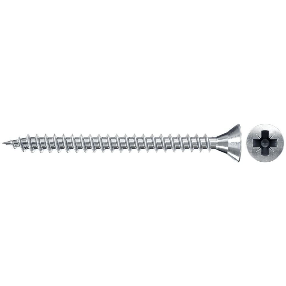 fischer Chipboard Screw 3.5 x 16 Countersunk Head Blue-Galvanised Full Thread Phillips PZ