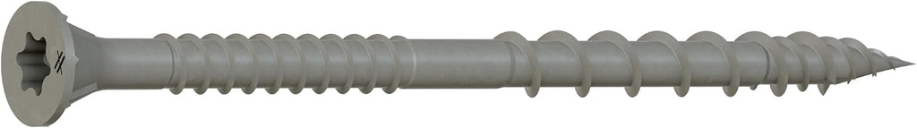 Simpson Strong-Tie DSVG3S Deck-Drive DSV Wood Screw (Collated) — #10 x 3 in. T25 6-Lobe, Gray (1000-Qty)