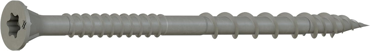 Simpson Strong-Tie DSVG3S Deck-Drive DSV Wood Screw (Collated) — #10 x 3 in. T25 6-Lobe, Gray (1000-Qty)