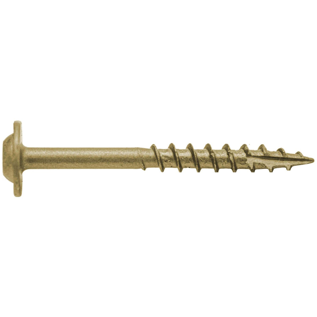 8 x 1-1/4' Bronze Star Multipurpose Torx/Star Drive Head Exterior Coated Modified Truss Head Cabinet Wood Screw - CASE Qty 42 Boxes 7,686 Screws