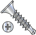 6-20X1 1/4 Phillips Bugle Head Full Thread Self Drilling Drywall Screw Zinc (Pack Qty 8,000) BC-0620KPGZ By Shorpioen