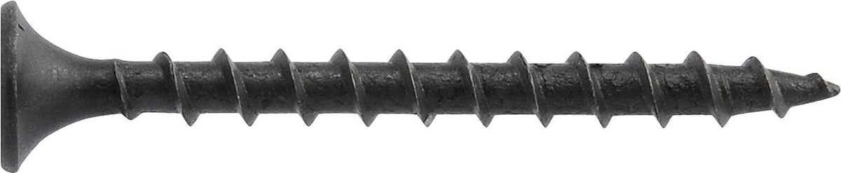 The Hillman Group 967624 6 x 1-5/8-Inch Coarse Thread Drywall Screw Phillips Drive, 5000-Pack,Black Phosphate