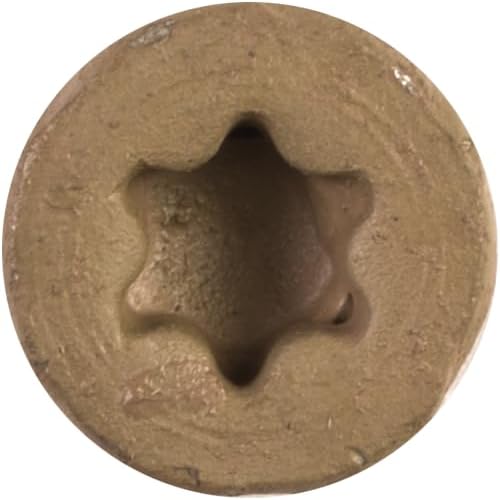 Simpson Strong-Tie DSVG3S Deck-Drive DSV Wood Screw (Collated) — #10 x 3 in. T25 6-Lobe, Gray (1000-Qty)