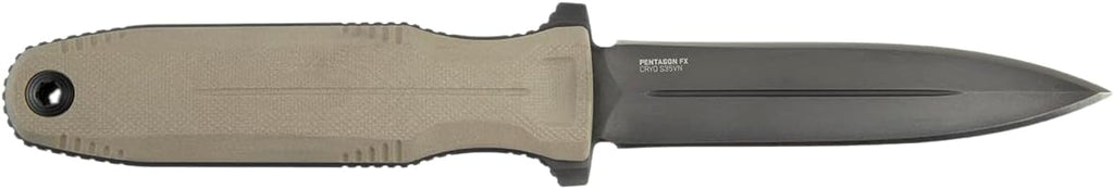 SOG Pentagon FX Professional Hard-Use Full-Sized Fixed Blade Knife for Tactical Needs | CYRO S35VN Full-Tang Steel Blade