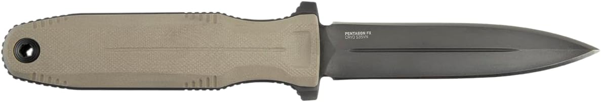 SOG Pentagon FX Professional Hard-Use Full-Sized Fixed Blade Knife for Tactical Needs | CYRO S35VN Full-Tang Steel Blade