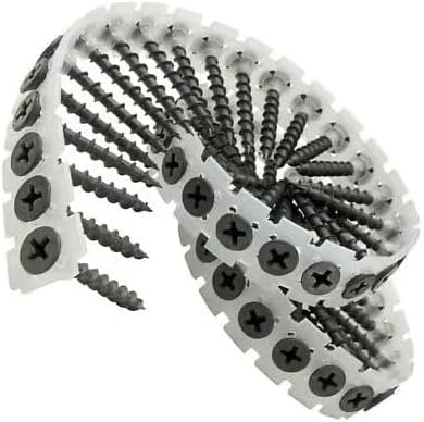 06A162PB 6 Ga. x 1-5/8' Collated Drywall-Wood Screws (4,000pk) Fits/Intended for SENCO 06A162PB