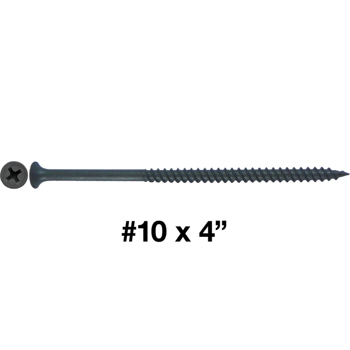 #10 x 4 Gray Phosphate - FINE Thread Drywall, Gypsum Board, Sheet Rock, Plasterboard Screws. CASE Qty 9 Boxes - 1,719 Screws