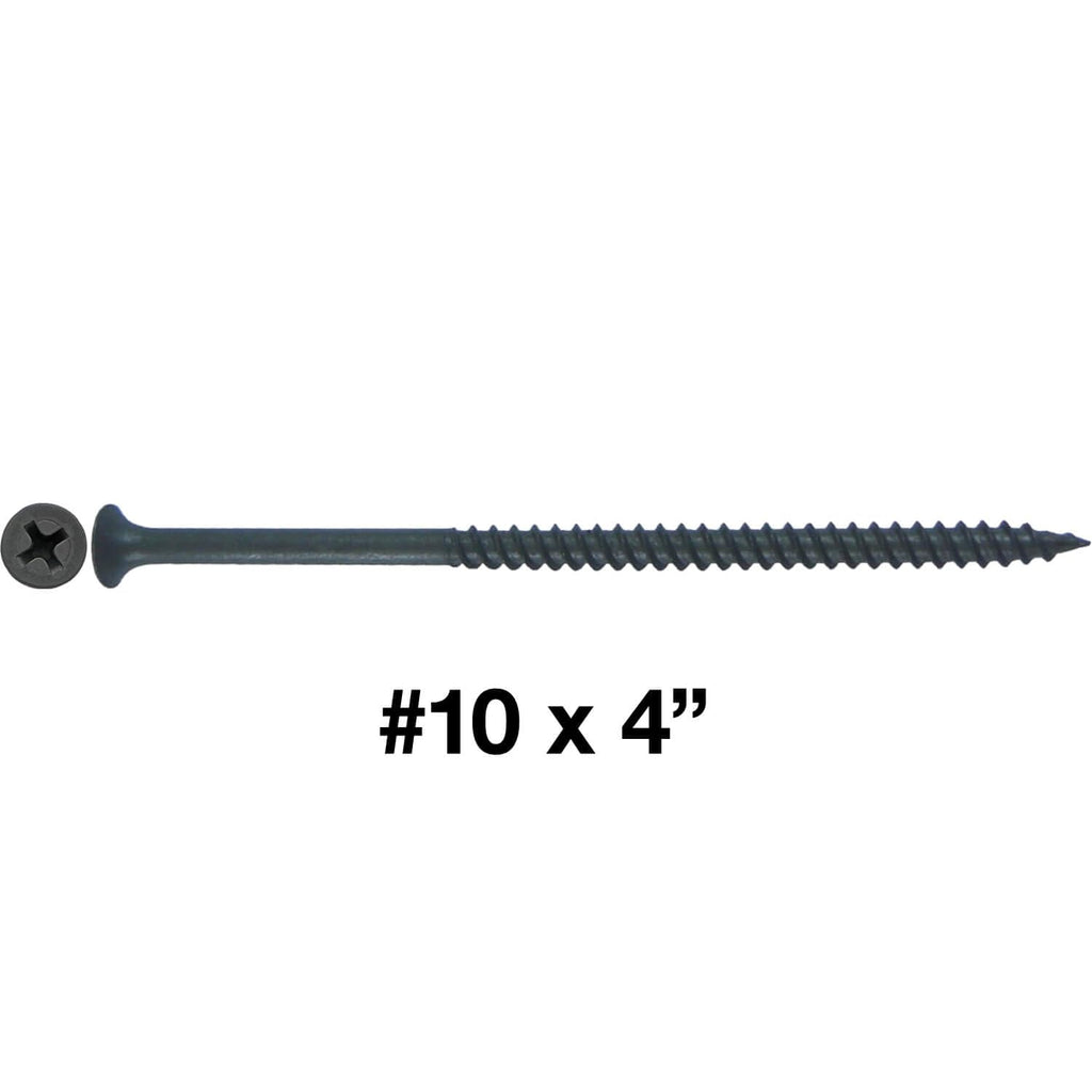 Gray Phosphate Drywall Screws: #10 x 4 FINE Thread Drywall, Gypsum Board, Sheetrock, Plasterboard Screws. Use for Low Cost, All Purpose Wood Screws. (16 POUNDS 800 Approx. Screw Count)