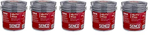 Senco 06A162P Duraspin# 6 by 1-5/8' Drywall to Wood Collated Screw (1, 000per Box) (5-(Pack))