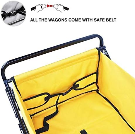 Trolley Collapsible Folding Wagon Heavy Duty Utility Cart for Camping Garden Sports 90kg Capacity Outdoor/Festivals/Camping