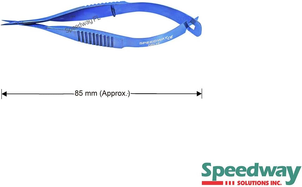 Vannas Scissors Straight 8 mm I Titanium I Approx 85 mm