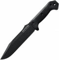 KA-BAR BK7 Becker Combat Utility Fixed Blade Knife 7' Clip Point 1095 Cro-Van Black Powder Coat Blade Zytel Handle Black