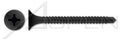 (2000 pcs) #8 X 3, Drywall Screws, Self-Drilling Point, Bugle Phillips Drive, Fine Thread, Steel, Black Phosphate