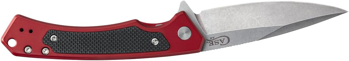 Anodized Aluminum Red Marilla Pocket Knife