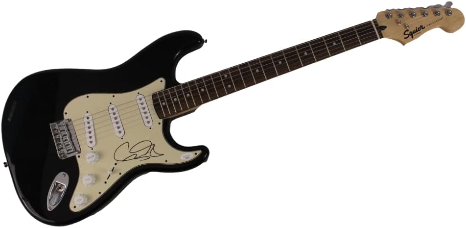 GARY CLARK JR SIGNED AUTOGRAPH FULL SIZE BLACK FENDER STRATOCASTER ELECTRIC GUITAR W/ JAMES SPENCE JSA AUTHENTICATION - WORRY NO MORE, 110, BLAK AND BLU, THE STORY OF SONNY BOY SLIM, THIS LAND, VERY RARE