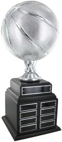 SHOP AWARDS AND GIFTS Customizable Perpetual Silver Basketball Trophy, Includes Personalization