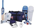 CW Academy Cricket Match Set Training Cricket Set Outdoor Game Set for Cricket Play Unisex Cricket Kits Junior Cricket Set with Large Wheels Kit Bag Right Hand Batting Set