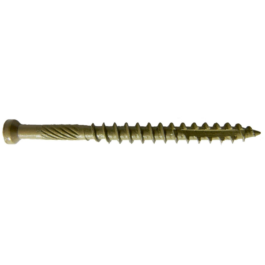 #7 x 1-5/8' Bronze Coated Tiny Finish Head Multipurpose Wood Screw - Torx/Star - ACQ Compatible CASE Qty 42 Boxes - 9,870 Screws