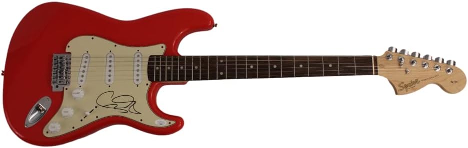 GARY CLARK JR SIGNED AUTOGRAPH FULL SIZE RACE CAR RED FENDER STRATOCASTER ELECTRIC GUITAR W/ JAMES SPENCE JSA AUTHENTICATION - WORRY NO MORE, 110, BLAK AND BLU, THE STORY OF SONNY BOY SLIM, THIS LAND, VERY RARE