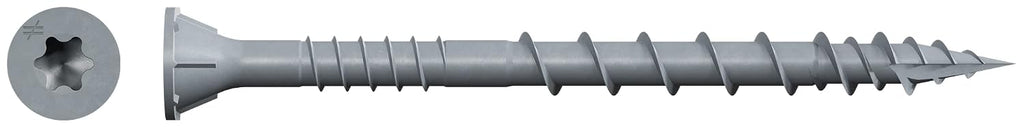 Simpson Strong-Tie DSVG212S Deck-Drive DSV Wood Screw (Collated) — #10 x 2-1/2 in. T25 6-Lobe, Gray (1000-Qty)