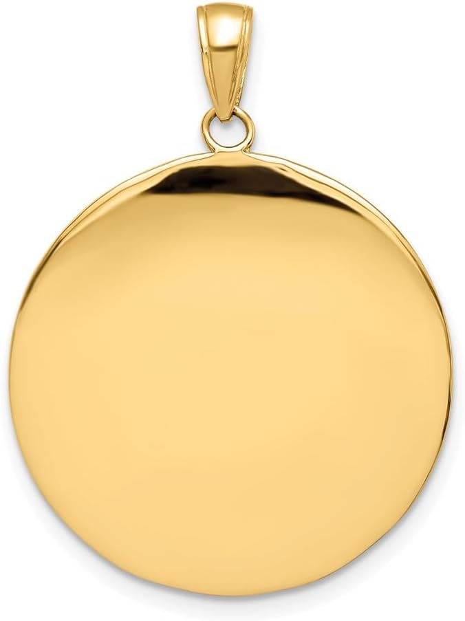DEWBERRY 10K Real Yellow Gold Saint Christopher Medal Pendant | Patron Saint Medals | Unisex Religious Charms| St. Christopher Pendants & Charms | Protect Us Pendant for Womens Men's