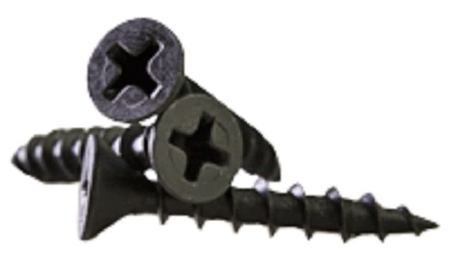 7-19X1 1/4 Self-Drilling Drywall Screws | Phillips | Bugle Head | Steel | Black Phosphate (Quantity: 8000)