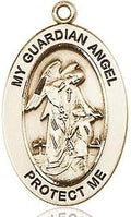 14kt Gold Filled Guardian Angel w/Child Medal.