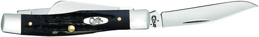 Case WR XX Pocket Knife Jigged Buffalo Horn Medium Stockman Item #65012 - (Bh3032 SS) - Length Closed: 3 5/8 Inches
