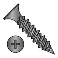 6-18X1 1/4 Phillips Bugle Head Hi Low Drywall Screw Black Phosphate - ECS-0620HPG