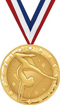 Gymnastics Medals - 2' Gold Gymnastics Team Medal Awards Prime