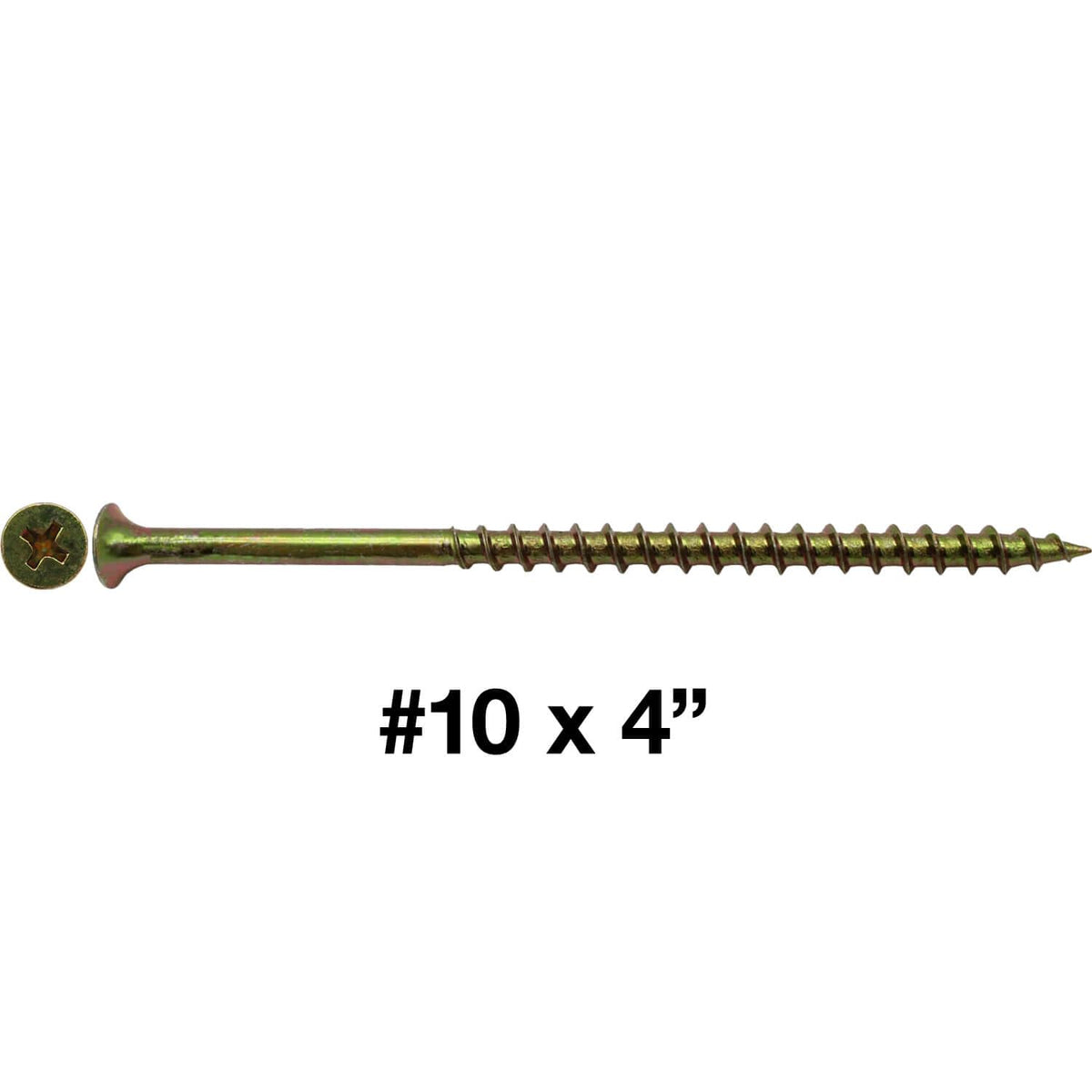 Drywall Screws: Yellow ZINC #10 x 4 COARSE Thread Drywall, Gypsum Board, Sheetrock, Plasterboard Screws. Use for Low Cost, All Purpose Wood Screws (23 POUNDS 1,000 Approx. Screw Count)