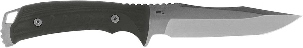 SOG Pillar Fixed Blade Knife- Full Tang 5 Inch S35VN Steel Blade Survival Knife, w/ Linen Micarta Handle and Kydex Sheath, Made in the USA (UF1001-BX)