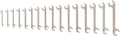 TEKTON Angle Head Open End Wrench Set, 16-Piece (10-27 mm) | WAE92002 | Made in USA