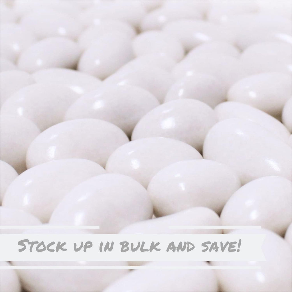 Sugar Free White Jordan Almonds by Its Delish, 10 Lbs Bulk Bag | Candied Almond Nut with Hard Candy Coating | No Sugar Added | Bulk Wedding Favors and Party Buffets - Vegan & Kosher