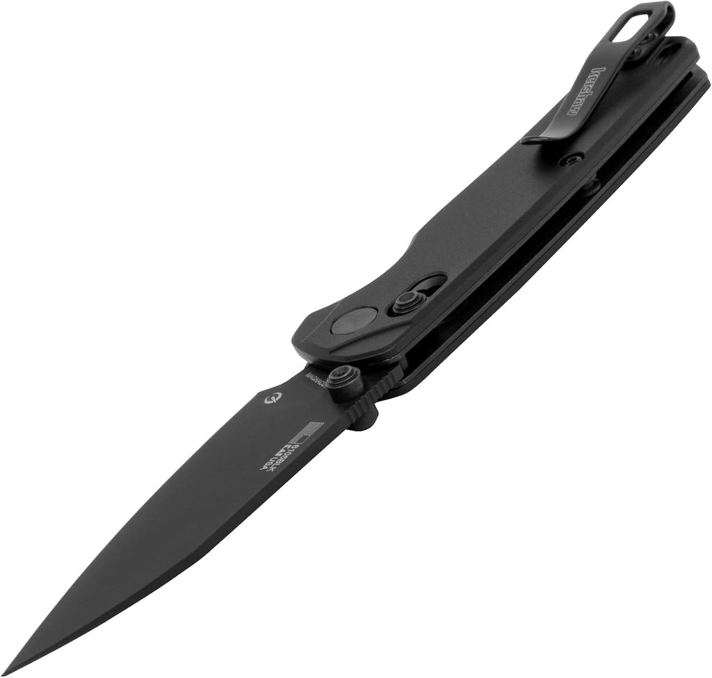 Kershaw Bel Air Pocket Knife, Made in the USA, 3.4 inch CPM MagnaCut Steel Blade, EDC Design, Duralock Locking Mechanism, Manual Folder, Pocketclip