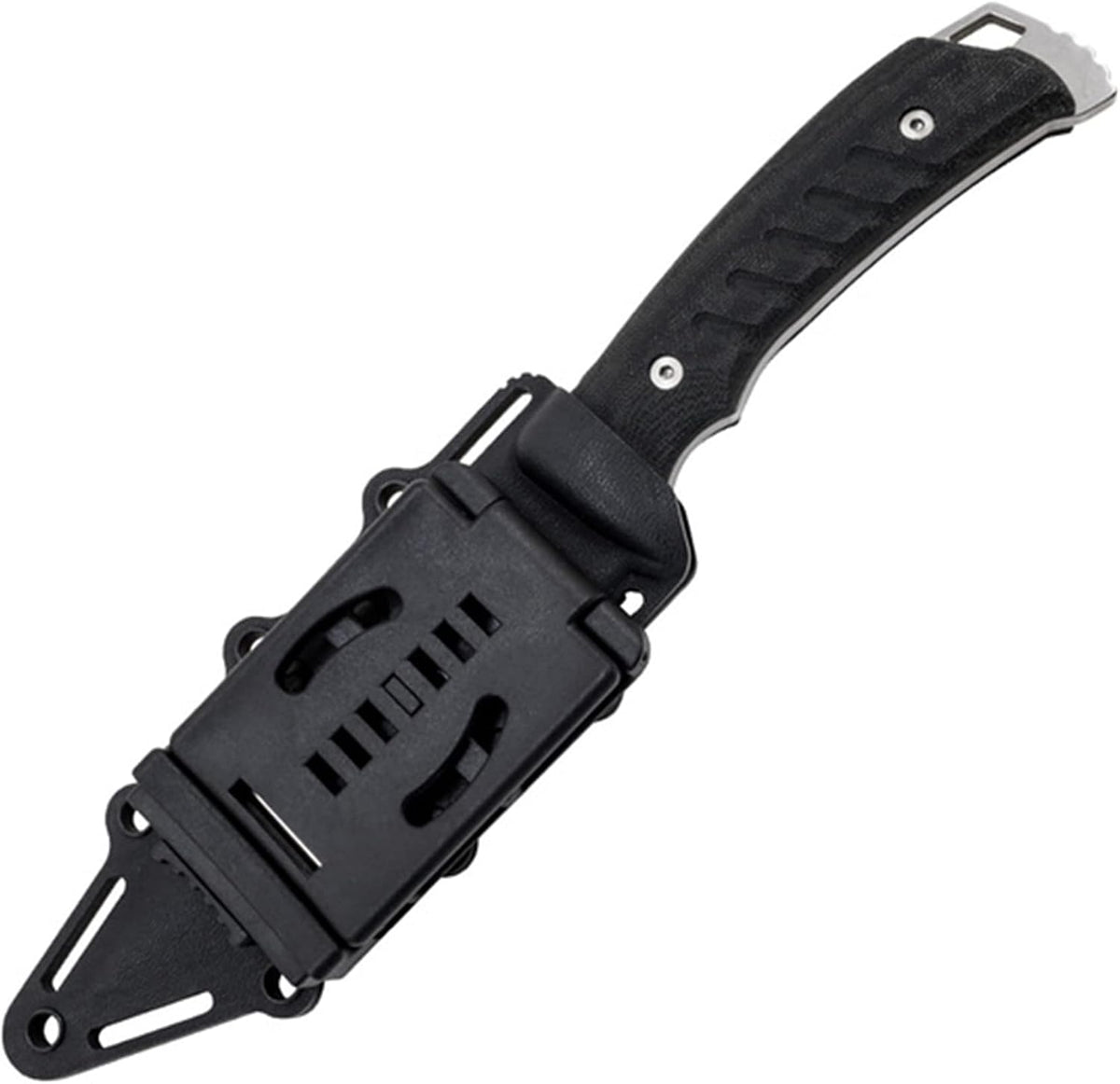 SOG Pillar Fixed Blade Knife- Full Tang 5 Inch S35VN Steel Blade Survival Knife, w/ Linen Micarta Handle and Kydex Sheath, Made in the USA (UF1001-BX)
