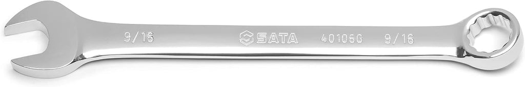 SATA 31 Piece 12 Point Combination Wrench Set | SAE 1/4' to 1-1/4' & Metric 8mm to 22mm | Off Corner Loading | ST08414G