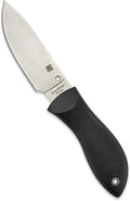 Spyderco Moran Drop Point Fixed Blade Knife with 3.92' VG-10 Stainless Steel Blade and Premium Custom-Molded Boltaron Sheath - PlainEdge - FB02P