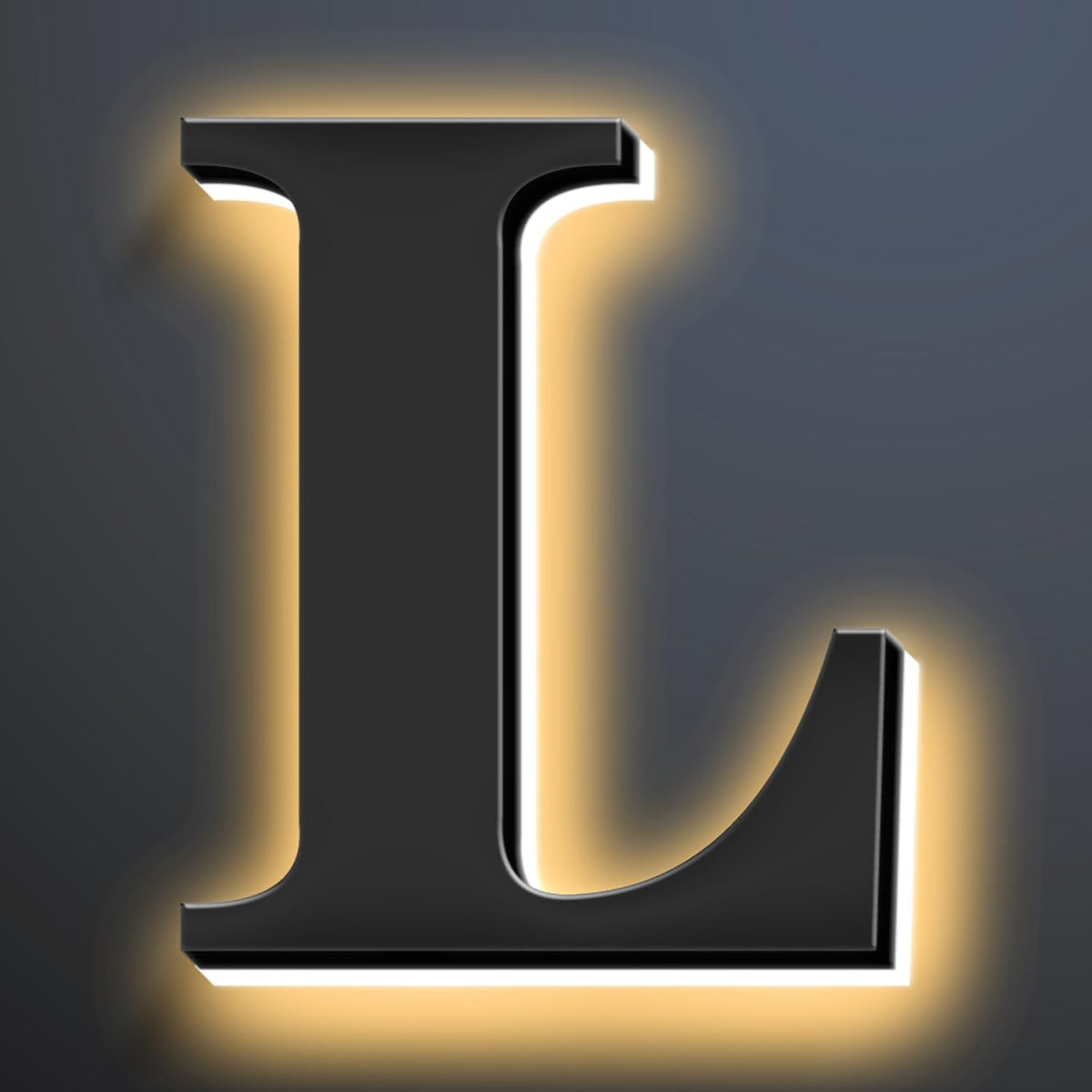 Backlit Illuminated LED Home Address Numbers 18 Inch, Modern Lighted Up Address Signs Make A Statement, Large Stainlesss Steels House Numbers With LED Lights,L